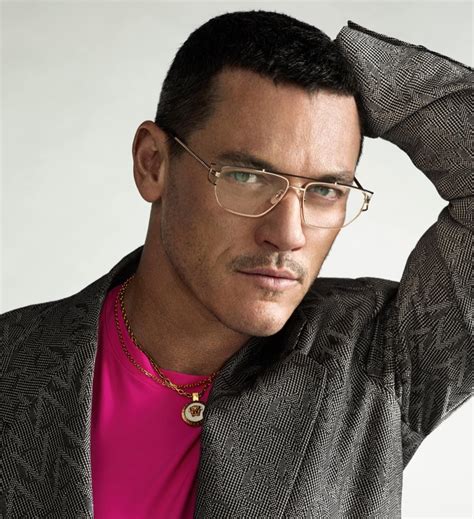 luke evans versace glasses|Luke Evans Fronts Versace Grecamania Eyewear Campaign.